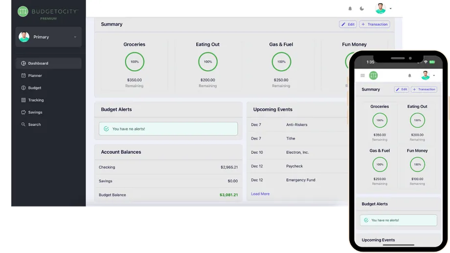 Budgetocity App Screenshot
